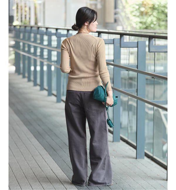 IENA「《手洗い可》ECO SPLASH Vカーディガン」|カーディガン|