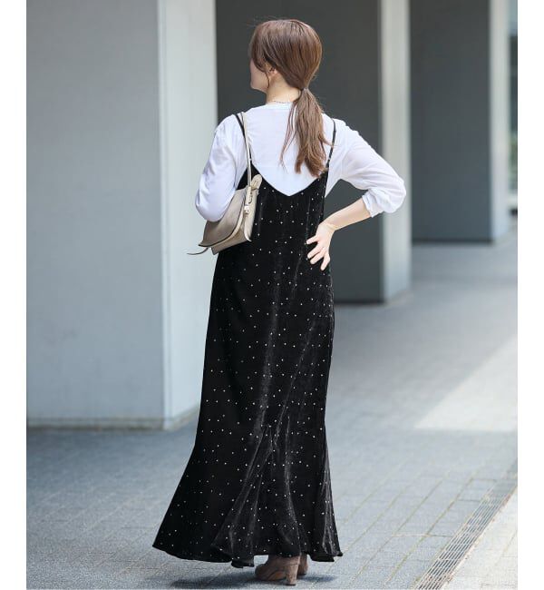 IENA「COUTURE D'ADAM/クチュールドアダム 別注 Glitter Dress ワンピース」|ワンピース|