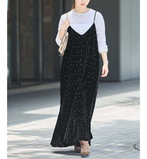IENA「COUTURE D'ADAM/クチュールドアダム 別注 Glitter Dress ワンピース」|ワンピース|