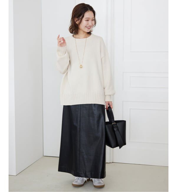 SLOBE IENA「《WEB限定/追加》バルキーコットンプルオーバー」|ニット・セーター|