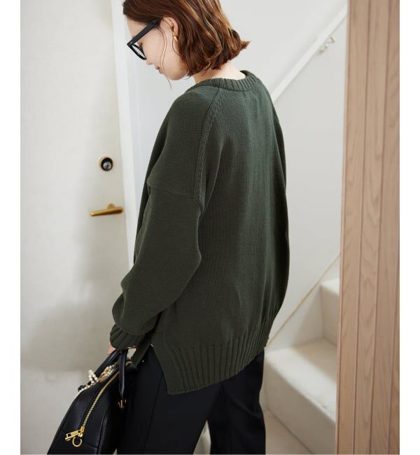 SLOBE IENA「《WEB限定/追加》バルキーコットンプルオーバー」|ニット・セーター|