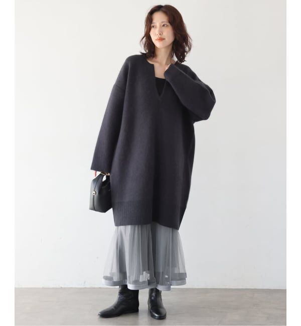 SLOBE IENA「《WEB限定/追加》チュールギャザースカート」|スカート|