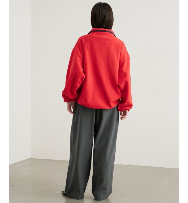 SLOBE IENA「《WEBのみ4サイズ展開/WEB限定カラー/吸湿発熱/予約》CIRCULATE WARM タックパンツ」|スラックス|