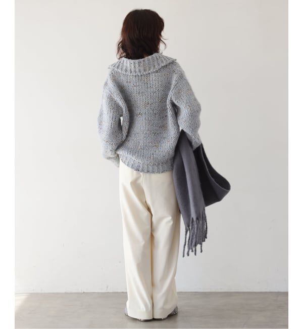 SLOBE IENA「《WEBのみ4サイズ展開/WEB限定カラー/吸湿発熱/予約》CIRCULATE WARM タックパンツ」|スラックス|