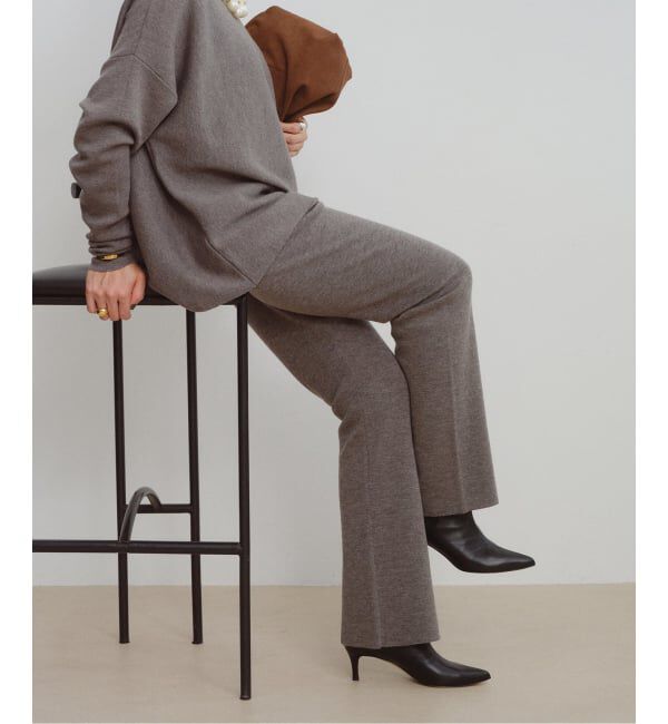 VERMEIL par iena「ミラノリブ パンツ」|その他|グレーA