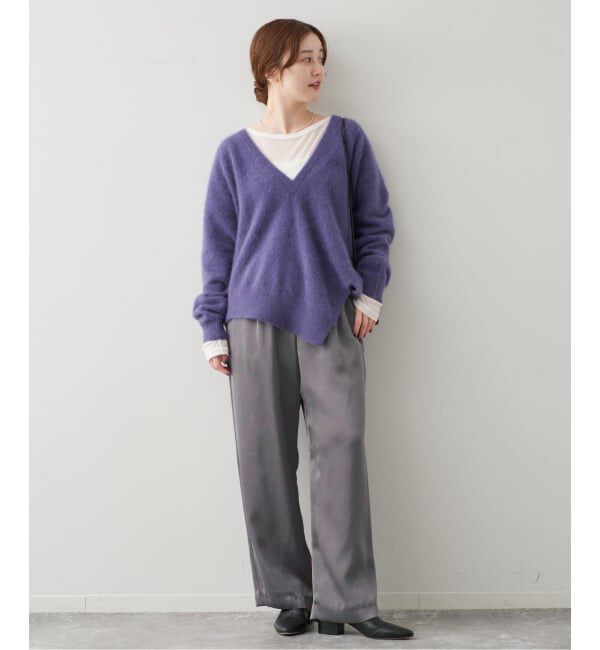 IENA「ウオッシャブルダブルサテンイージーパンツ」|その他|