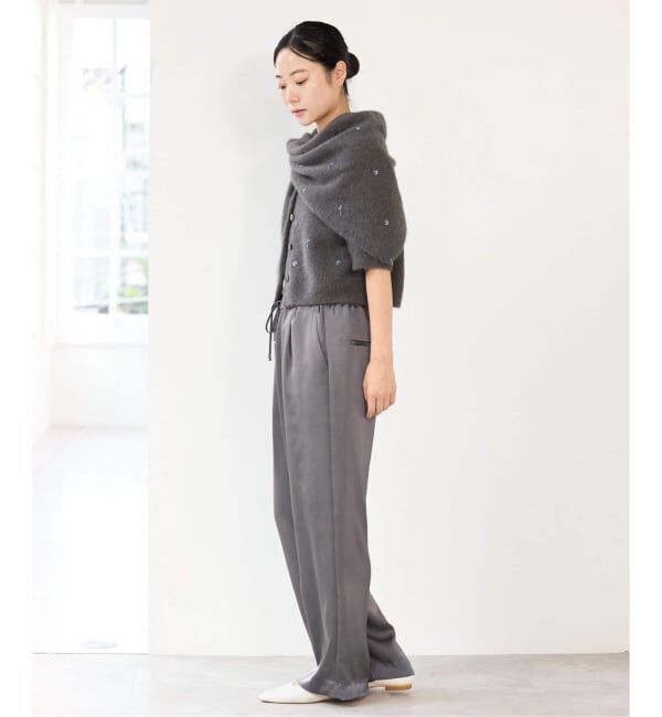 IENA「ウオッシャブルダブルサテンイージーパンツ」|その他|