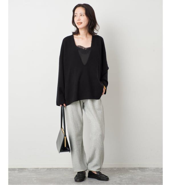 SLOBE IENA「《WEB限定カラーあり》echecs Vネックプルオーバー」|ニット・セーター|