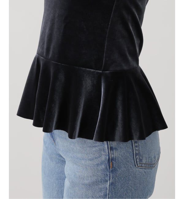 SLOBE IENA「SIMONE WILD/シモーネ ワイルド ベロアフレアTOPS」|その他|
