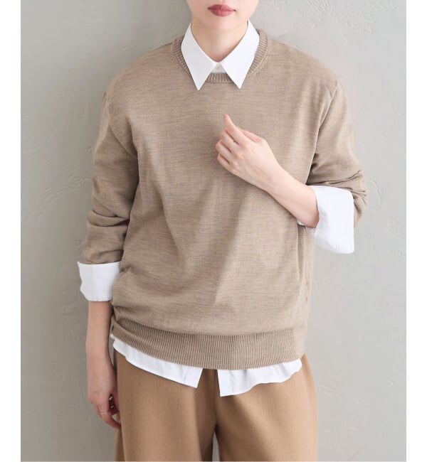 IENA「《IENA 35TH》THE CREW KNIT」|ニット・セーター|