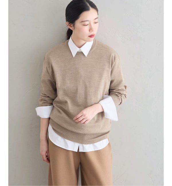 IENA「《IENA 35TH》THE CREW KNIT」|ニット・セーター|