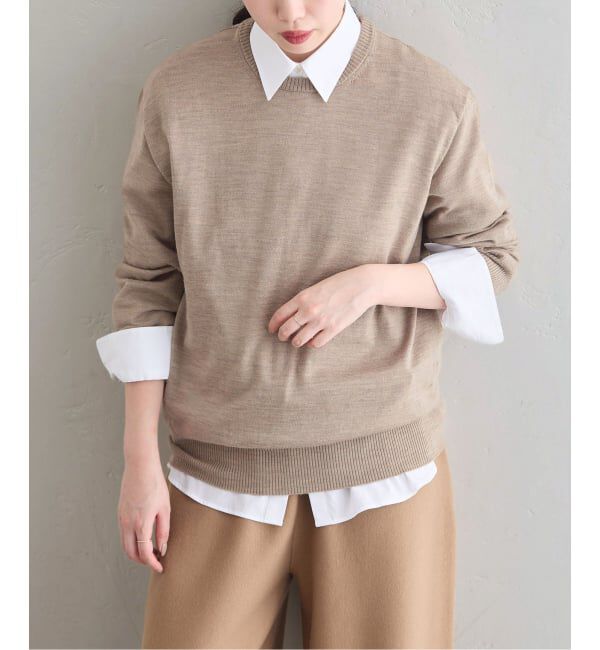 IENA「《IENA 35TH》THE CREW KNIT」|ニット・セーター|
