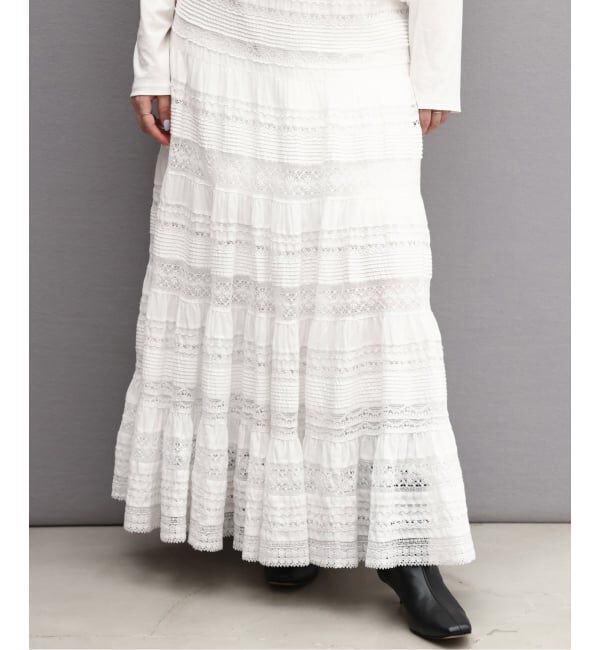 IENA「《IENA 35TH》THE LEAVERS LACE SKIRT」|スカート|