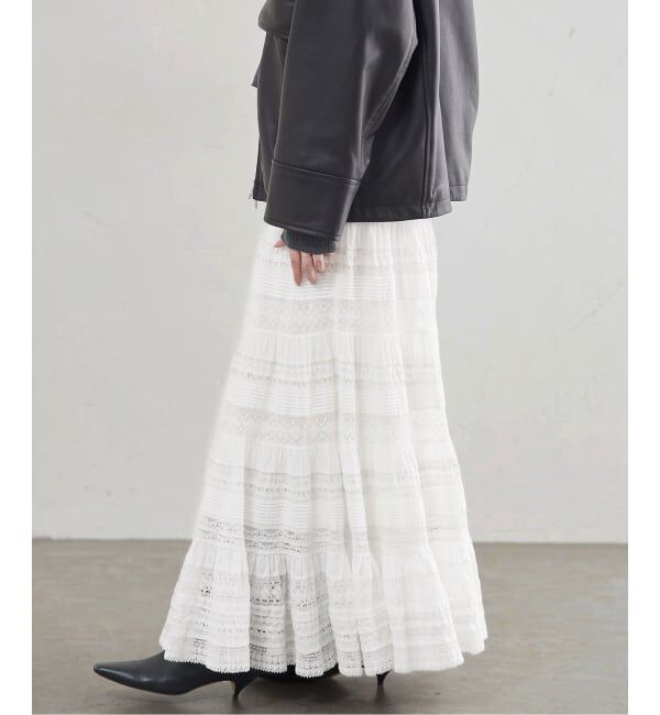 IENA「《IENA 35TH》THE LEAVERS LACE SKIRT」|スカート|