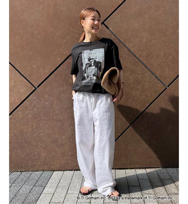 SLOBE IENA「《WEB限定/追加6》GOOD ROCK SPEED SLOBE別注 LIFE PC PHOTO TEE1」|Tシャツ・カットソー|