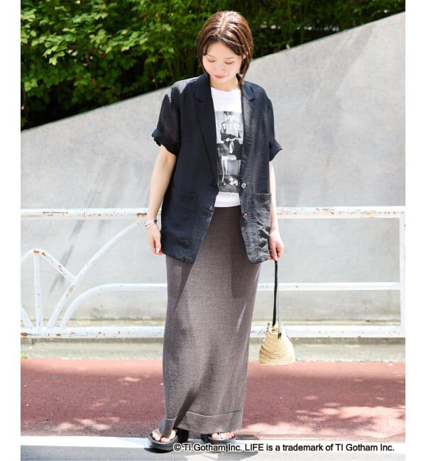 SLOBE IENA「《WEB限定/追加6》GOOD ROCK SPEED SLOBE別注 LIFE PC PHOTO TEE1」|Tシャツ・カットソー|