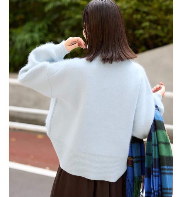 SLOBE IENA「《シリーズあり/予約予約》ウォッシャブルファーリータートルニット」|ニット・セーター|