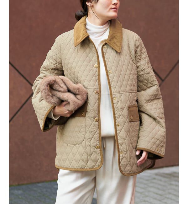 IENA「Barbour/バブアー WHICKHAM QUILTED JK ジャケット」|その他|ベージュ