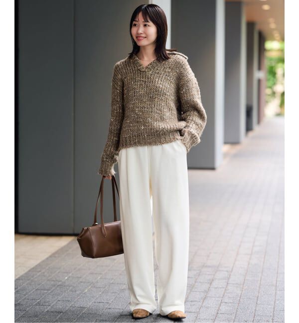 SLOBE IENA「《吸湿発熱》CRテリーカーブパンツ」|その他|