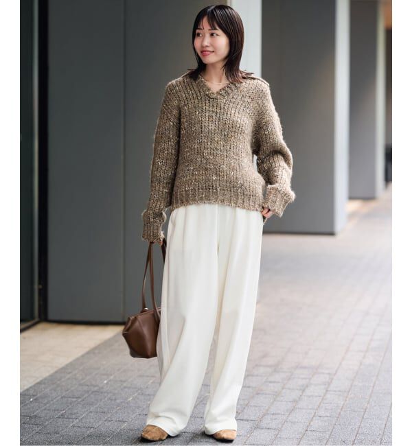 SLOBE IENA「《吸湿発熱》CRテリーカーブパンツ」|その他|