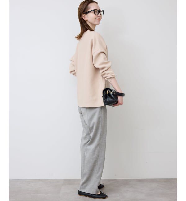 SLOBE IENA「《WEB限定/シリーズあり/追加2予約》コットンダブルフェイスプルオーバー」|ニット・セーター|