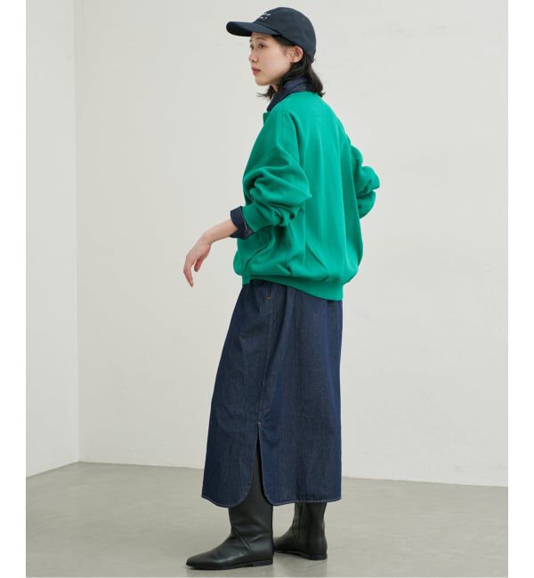 SLOBE IENA「《WEB限定/シリーズあり/追加予約》LEDENIM BDU デニムシャツワンピース」|ワンピース|