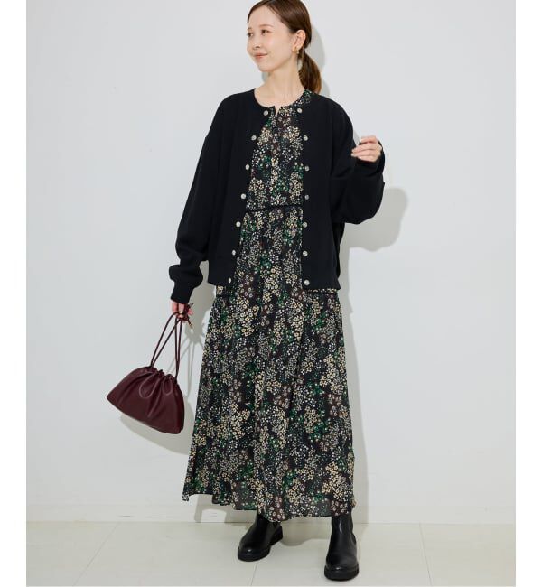 SLOBE IENA「《WEB限定/追加3予約》FLOWER PRINT ワンピース」|ワンピース|