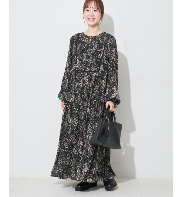 SLOBE IENA「《WEB限定/追加3予約》FLOWER PRINT ワンピース」|ワンピース|