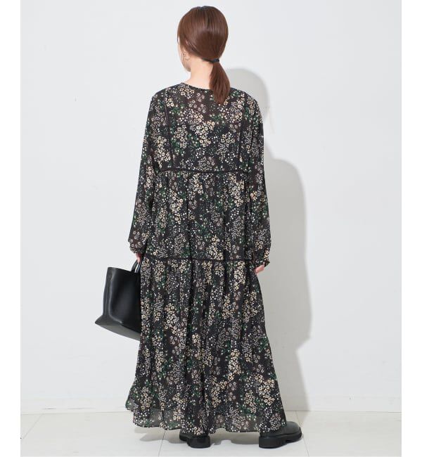 SLOBE IENA「《WEB限定/追加3予約》FLOWER PRINT ワンピース」|ワンピース|