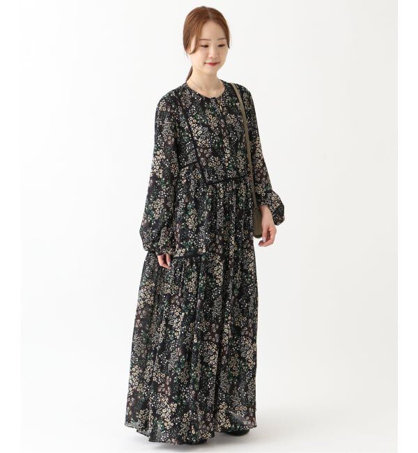 SLOBE IENA「《WEB限定/追加3予約》FLOWER PRINT ワンピース」|ワンピース|