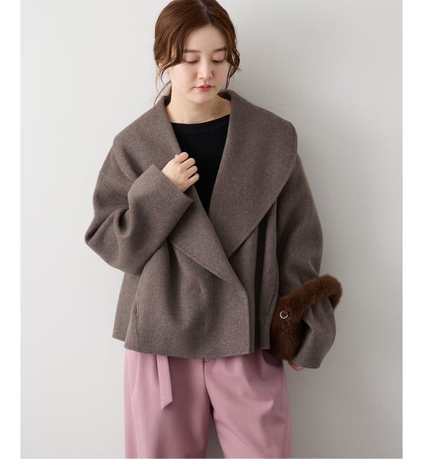 IENA「《予約》ショールカラーショートコート」|その他|