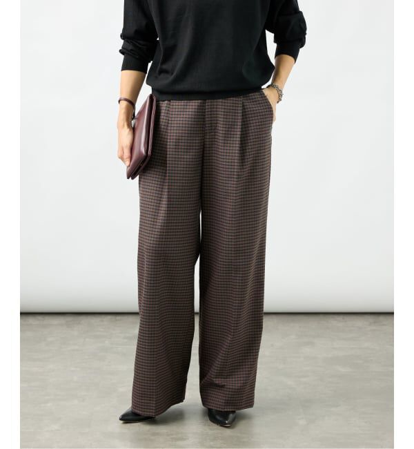 VERMEIL par iena「《予約》Tuck Press イージーパンツ」|スラックス|
