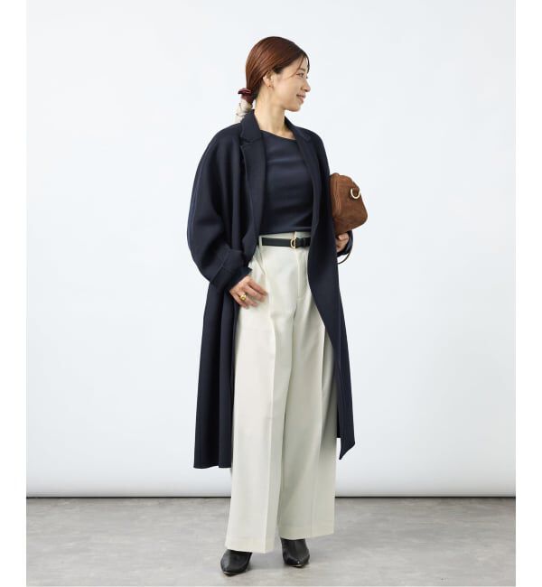 VERMEIL par iena「《予約》Tuck Press イージーパンツ」|スラックス|