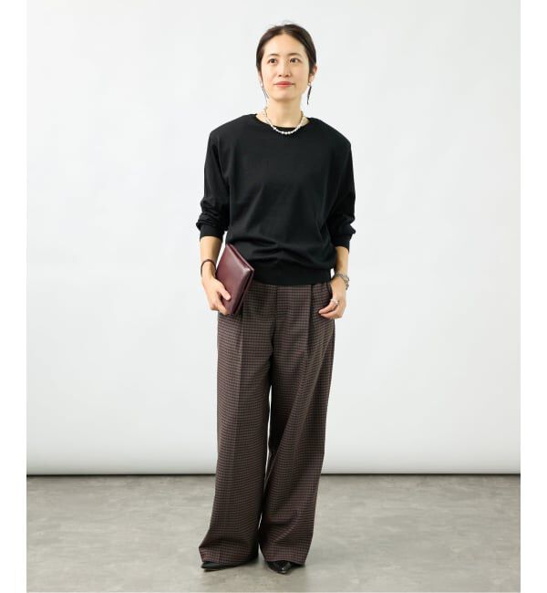 VERMEIL par iena「《予約》Tuck Press イージーパンツ」|スラックス|