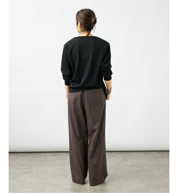 VERMEIL par iena「《予約》Tuck Press イージーパンツ」|スラックス|