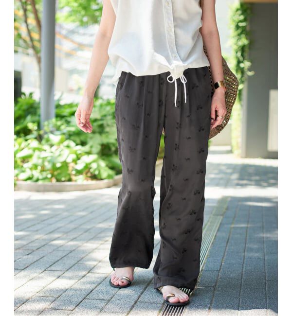 Spick and Span「《追加》TICCA / ティッカ フラワーエンブロイダリーパンツ」|その他|