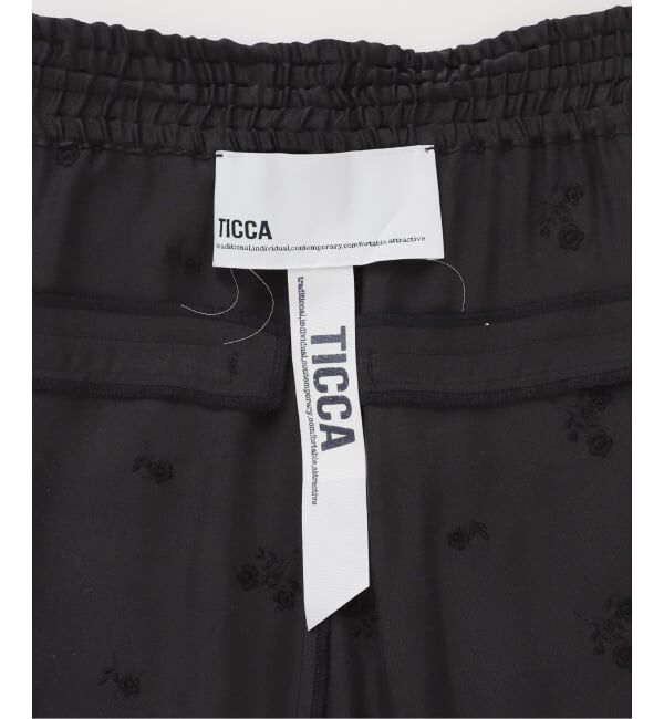 Spick and Span「《追加》TICCA / ティッカ フラワーエンブロイダリーパンツ」|その他|