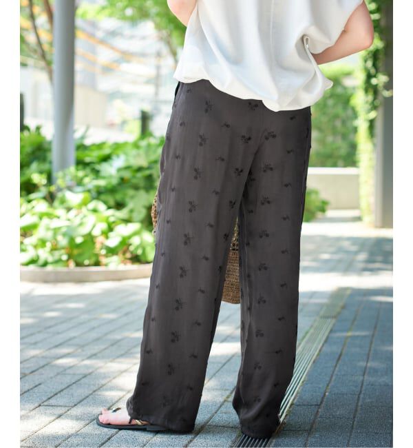 Spick and Span「《追加》TICCA / ティッカ フラワーエンブロイダリーパンツ」|その他|