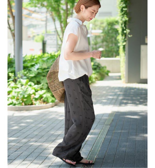 Spick and Span「《追加》TICCA / ティッカ フラワーエンブロイダリーパンツ」|その他|