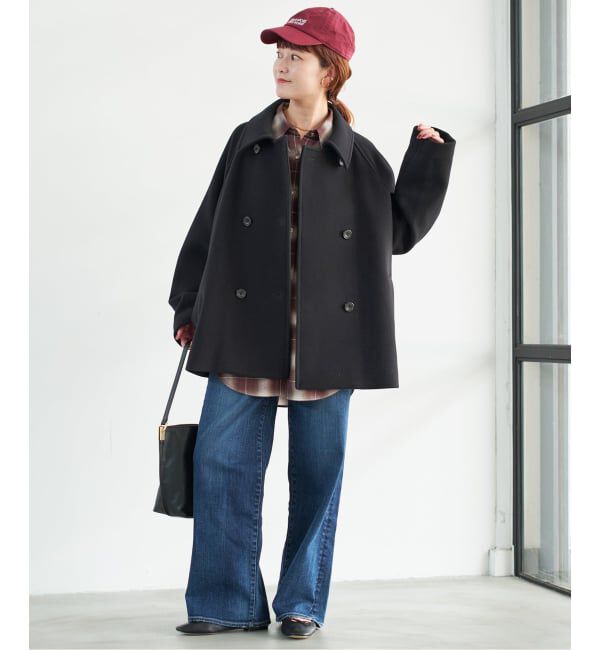 Spick and Span「《WEB限定カラー有り / 追加》S160スタンドカラーショートコート」|ピーコート|