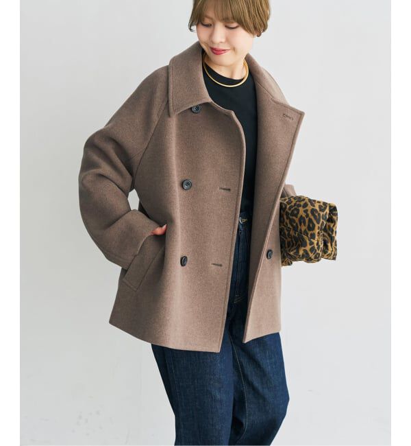 Spick and Span「《WEB限定カラー有り / 追加》S160スタンドカラーショートコート」|ピーコート|