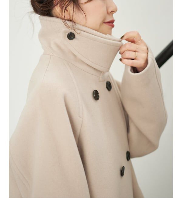 Spick and Span「《WEB限定カラー有り / 追加》S160スタンドカラーショートコート」|ピーコート|