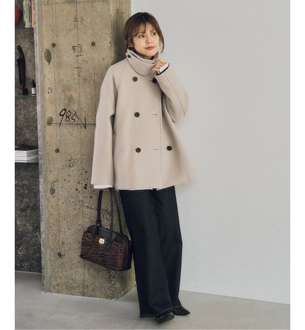 Spick and Span「《WEB限定カラー有り / 追加》S160スタンドカラーショートコート」|ピーコート|