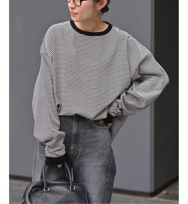 FRAMeWORK「≪追加≫ミジンボーダーロンT」|Tシャツ・カットソー|