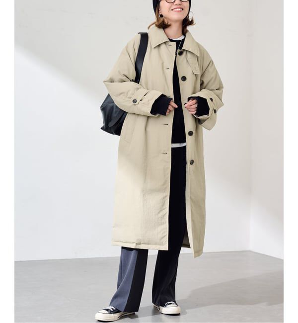 FRAMeWORK「≪予約≫Puffer DOWN COAT」|ダウン|ベージュ