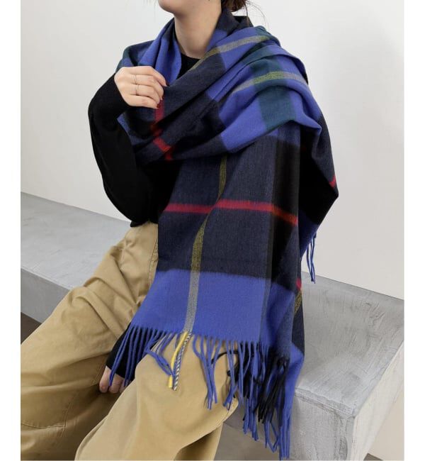 Spick and Span「Spick & Span カシミヤチェックストール」|ストール|