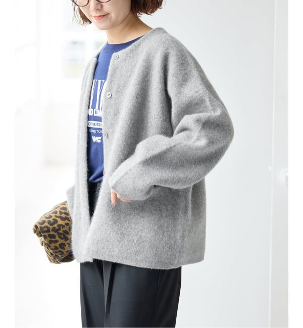 Spick and Span「《新色有り / 追加》ウールフォックスニットジャケット」|カーディガン|