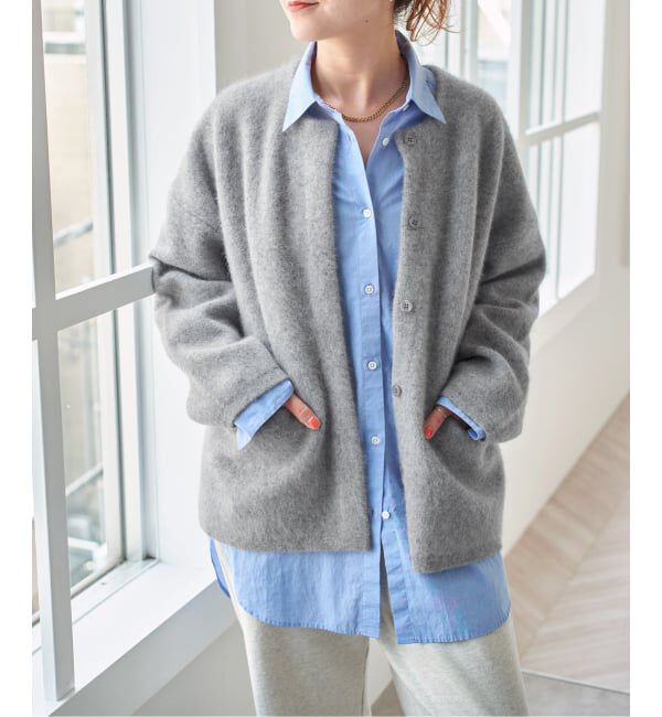 Spick and Span「《新色有り / 追加》ウールフォックスニットジャケット」|カーディガン|