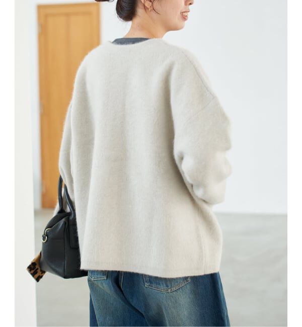 Spick and Span「《新色有り / 追加》ウールフォックスニットジャケット」|カーディガン|