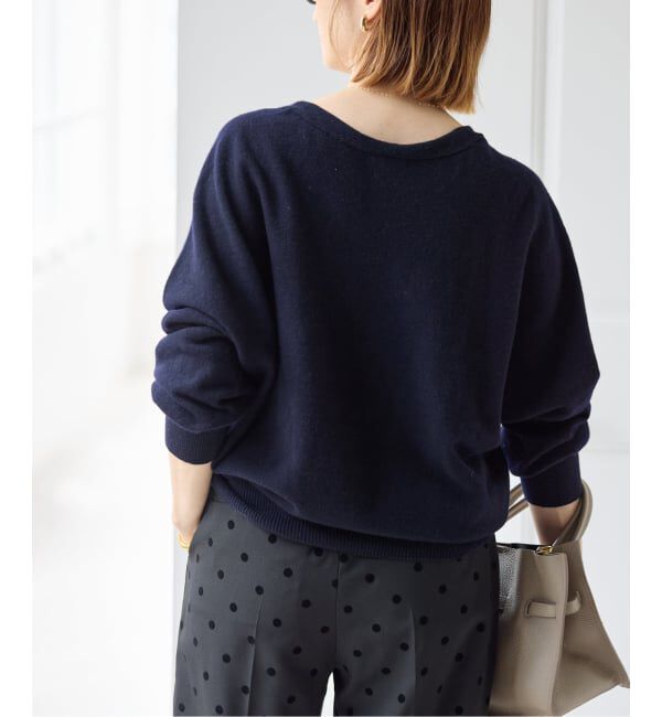 Spick and Span「CHESS Vネックプルオーバー」|ニット・セーター|